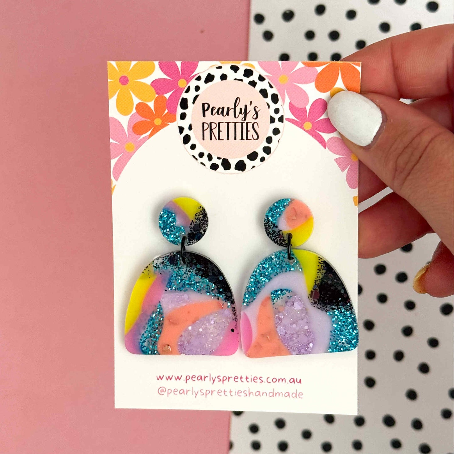 Archies stud top dangle earrings- Retro Remix- RR016