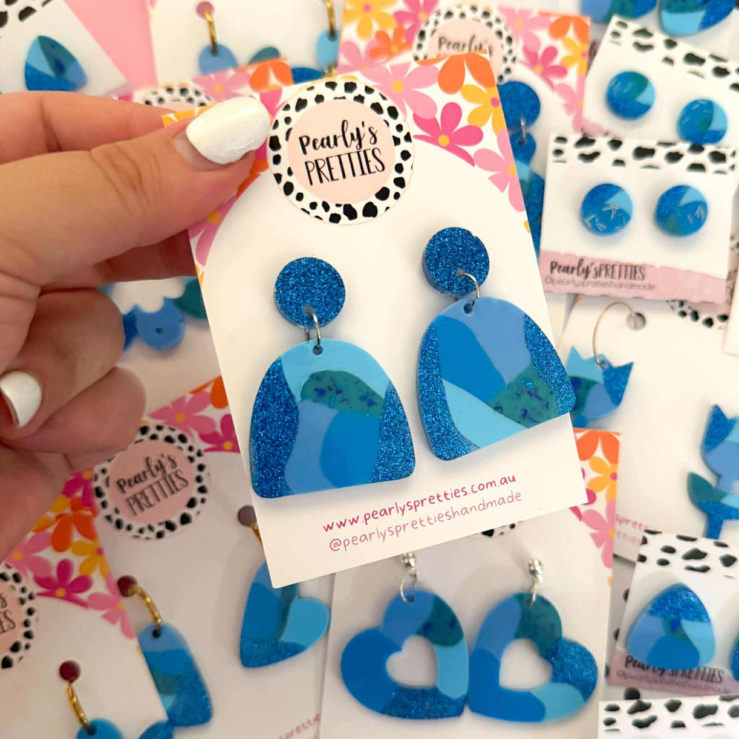 Archies stud top earrings- Coastal Cool CC04