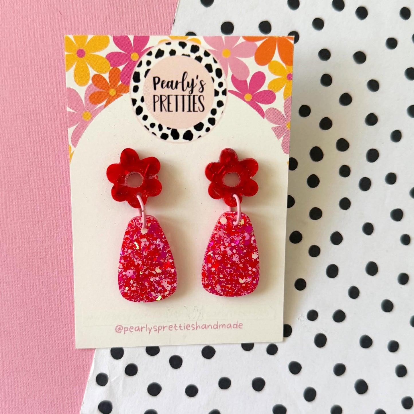 Sadie stud top dangle earrings - Love Struck LS11