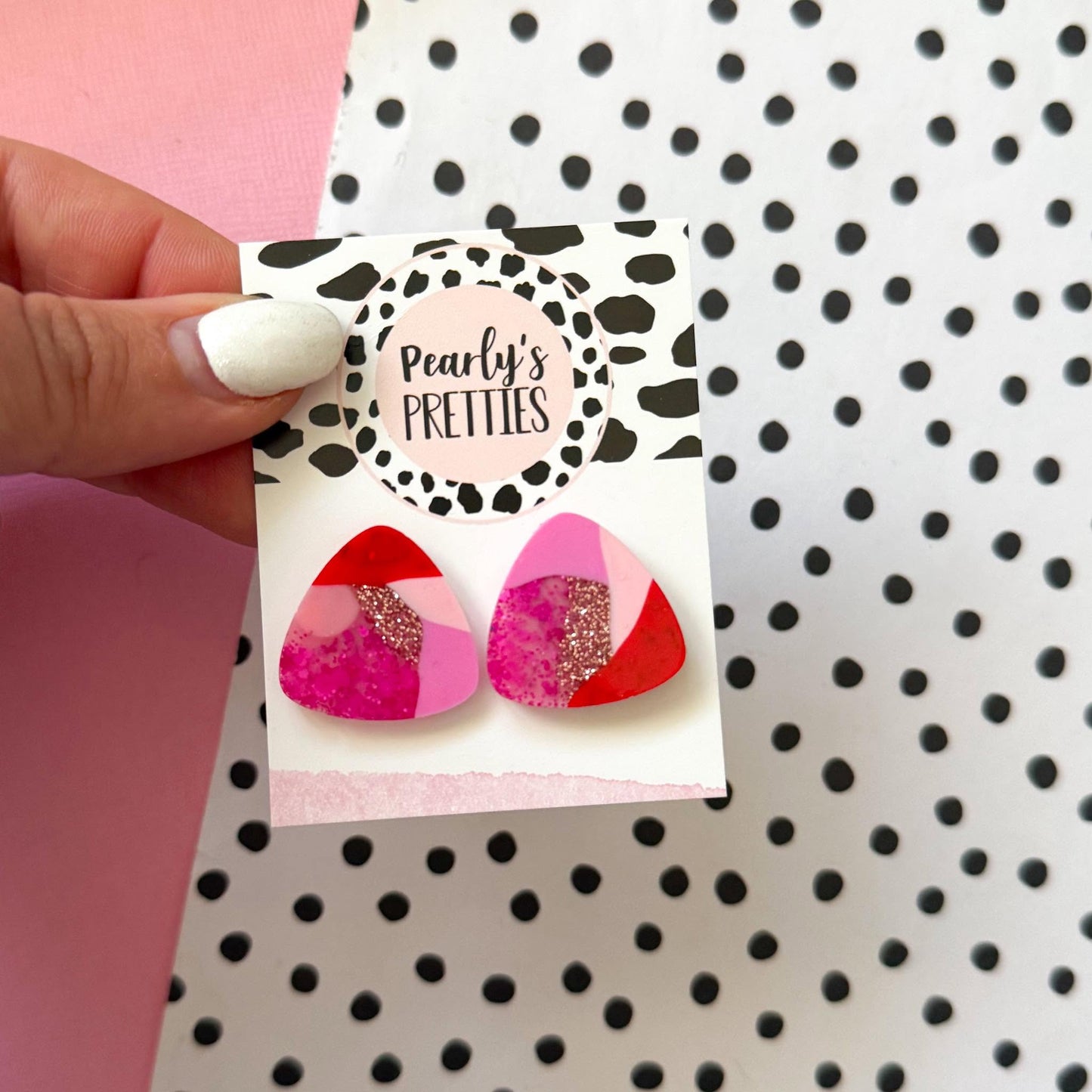 Large triangle stud- Love Struck LS21