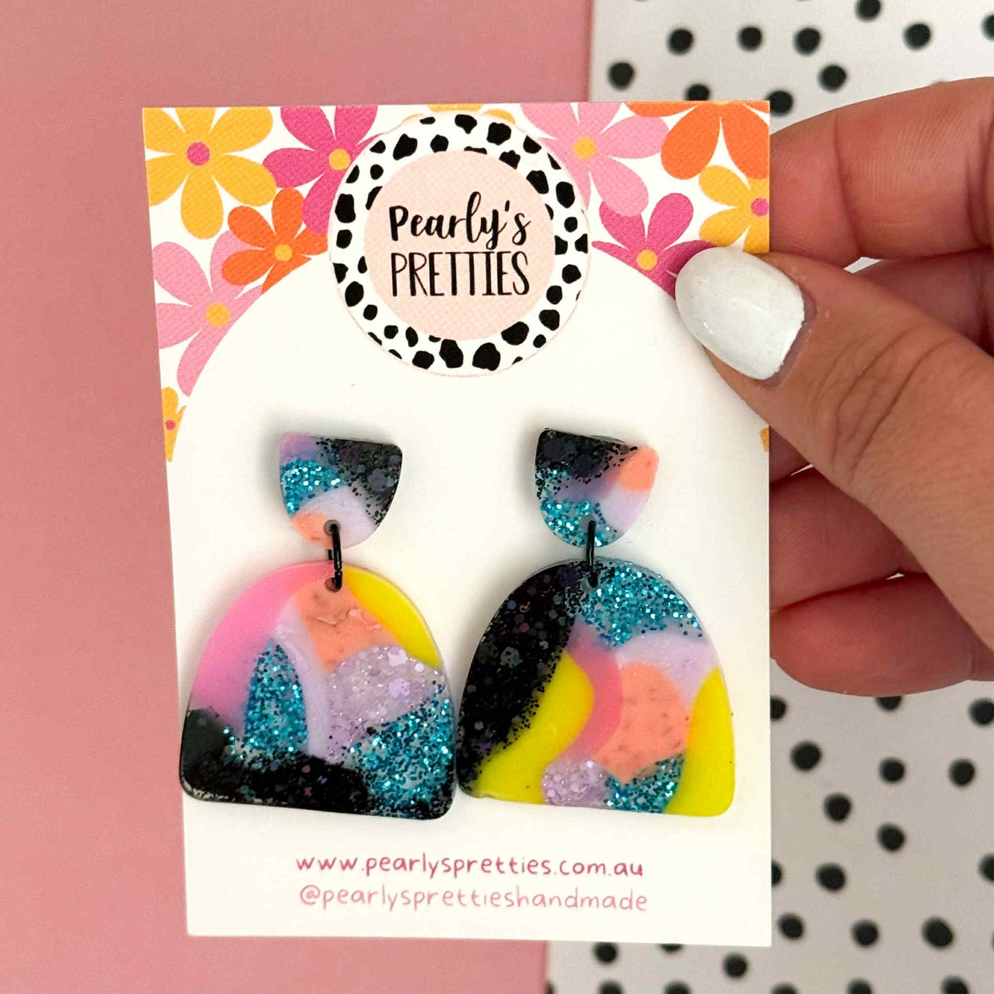 Archies stud top dangle earrings- Retro Remix- RR019