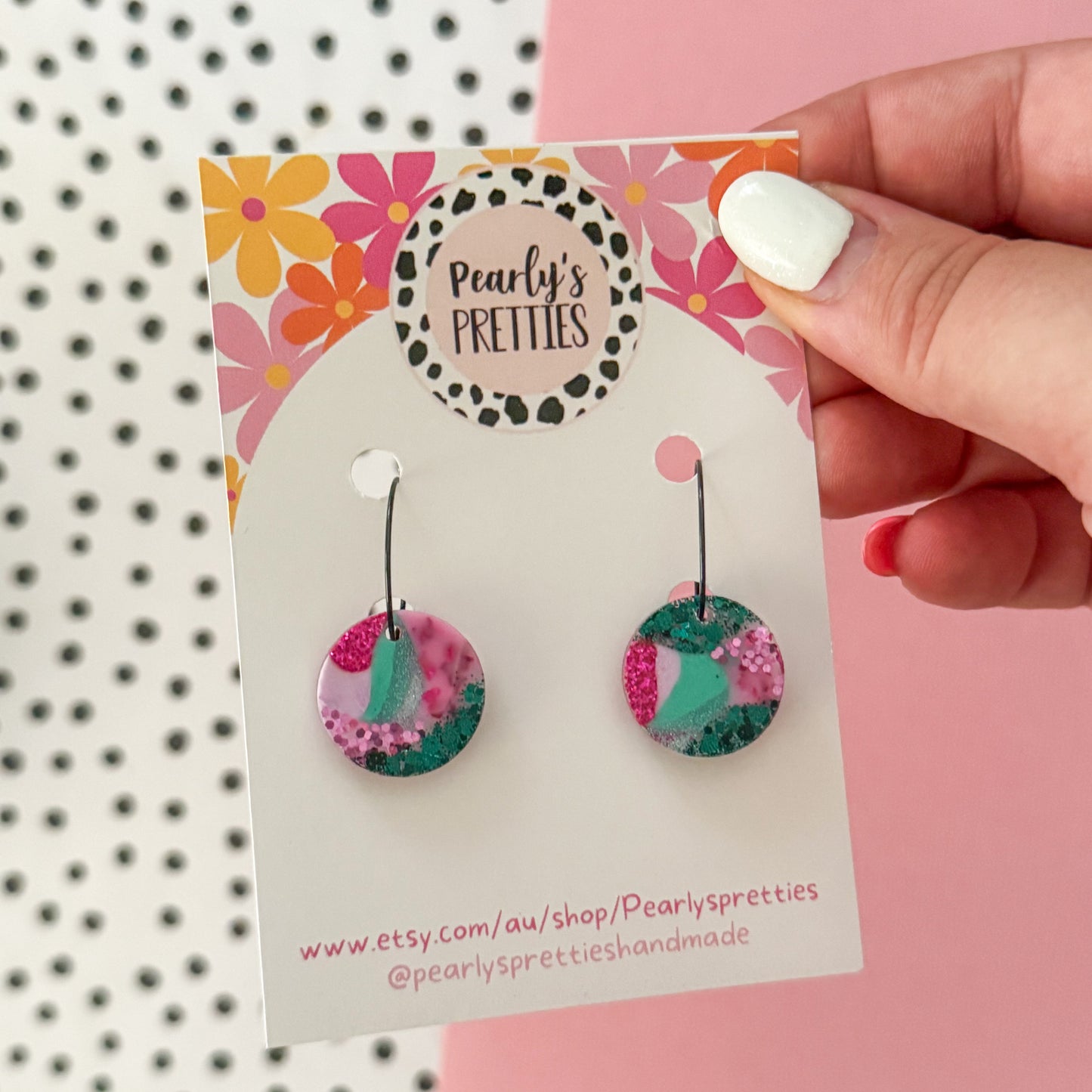 Circle Hoop earrings- Enchanted 17