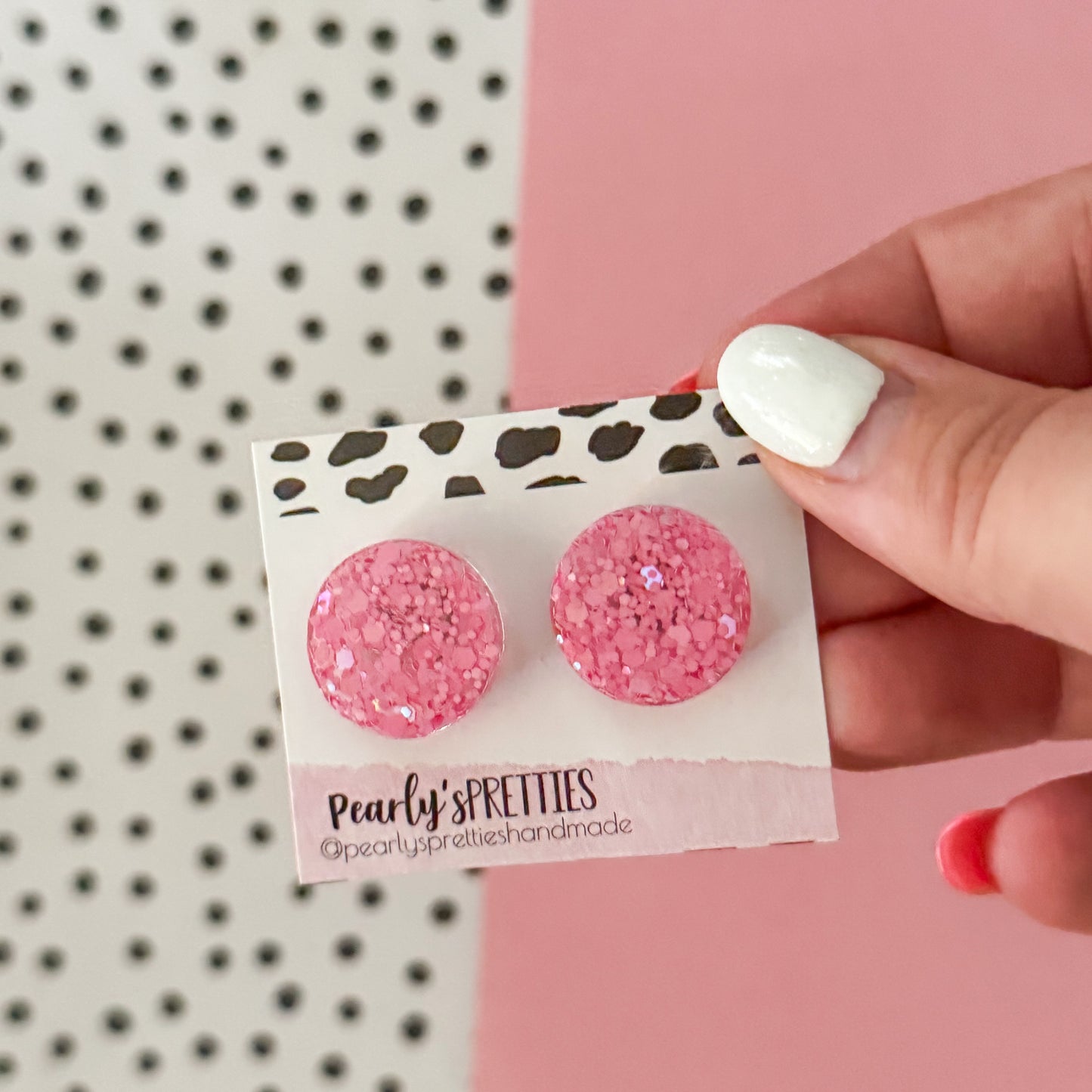 Circle stud medium - Sorbet Shimmer 14