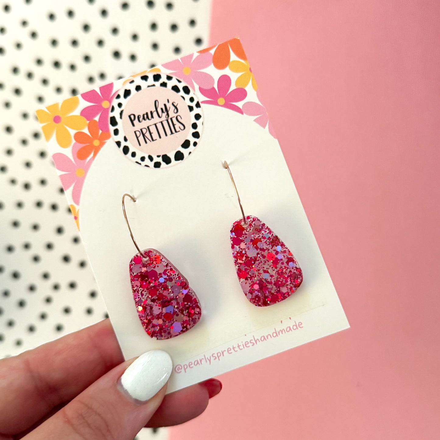 Dangle hoop earrings - Love Struck 14