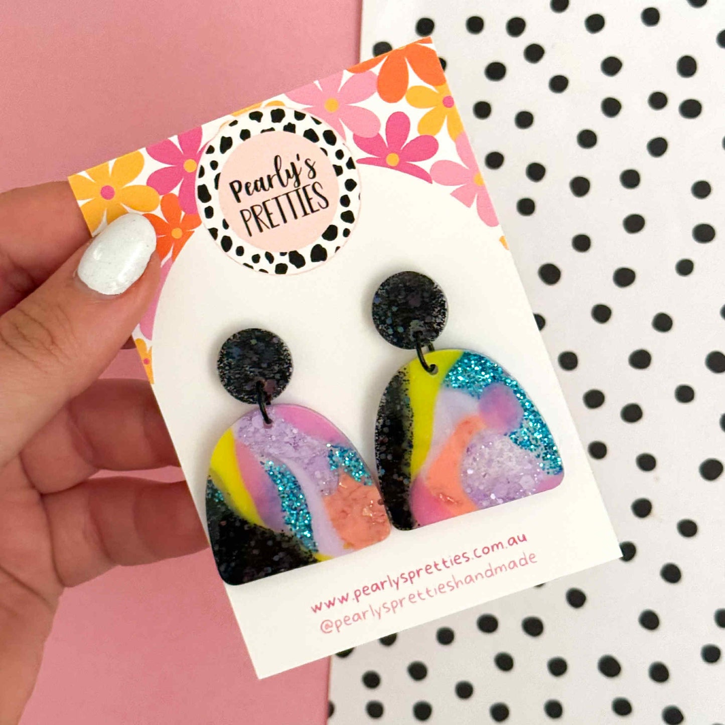 Archies stud top dangle earrings- Retro Remix- RR017