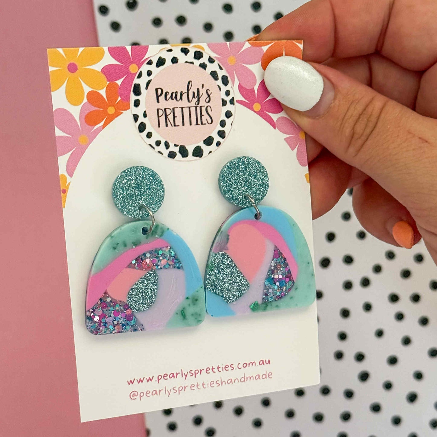 Archies stud top earrings- Bubblegum Bliss 03