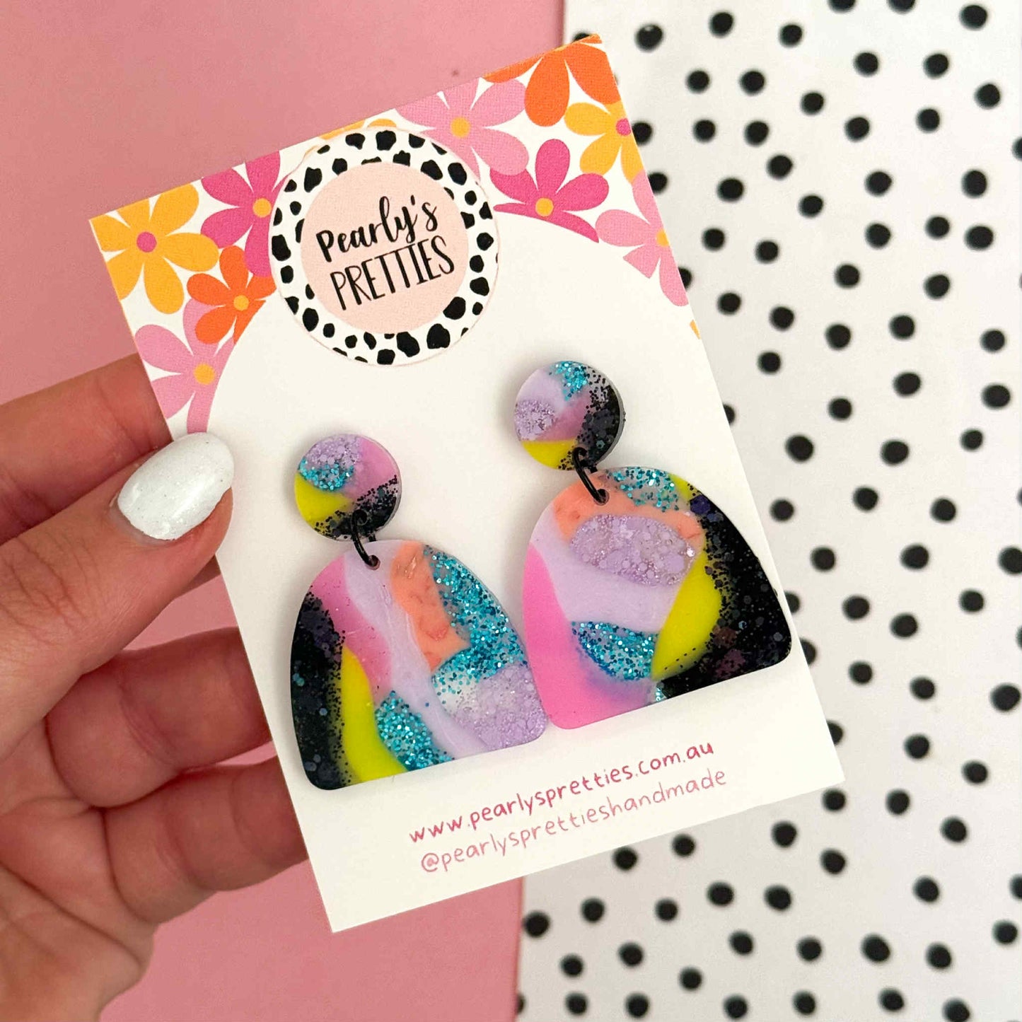 Archies stud top dangle earrings- Retro Remix- RR015