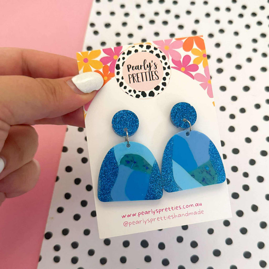 Archies stud top earrings- Coastal Cool CC04