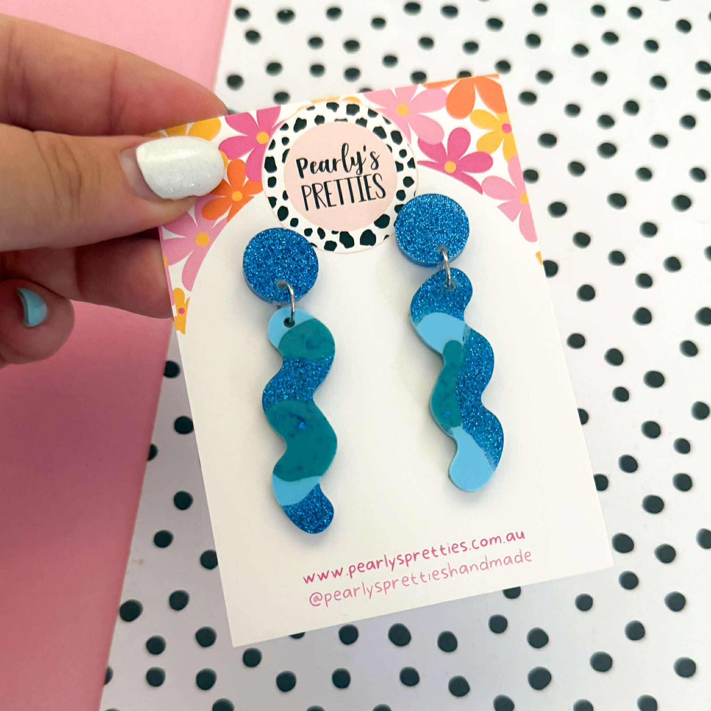 Wiggle stud top earrings - Coastal Cool CC05