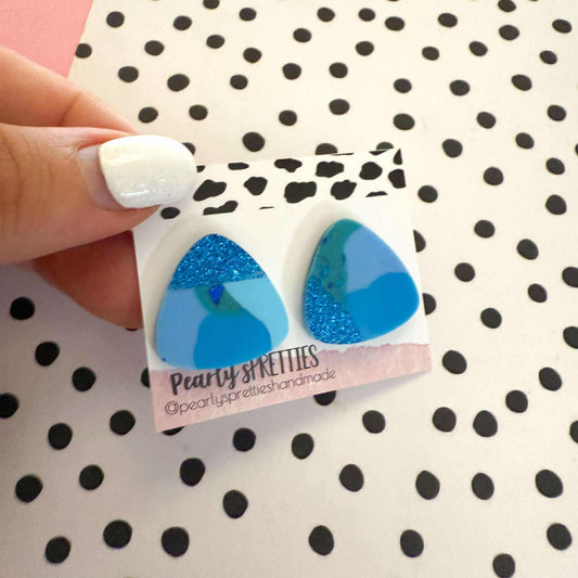 Triangle stud earrings- Coastal Cool CCS08