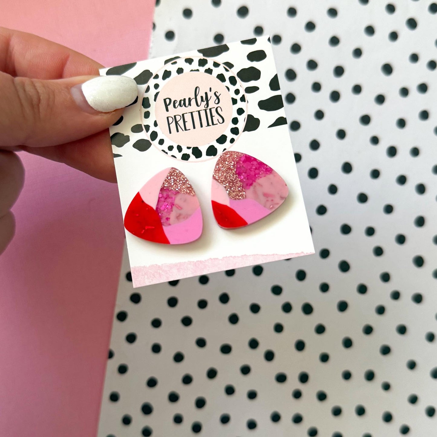 Large triangle stud-  Love Struck LS20