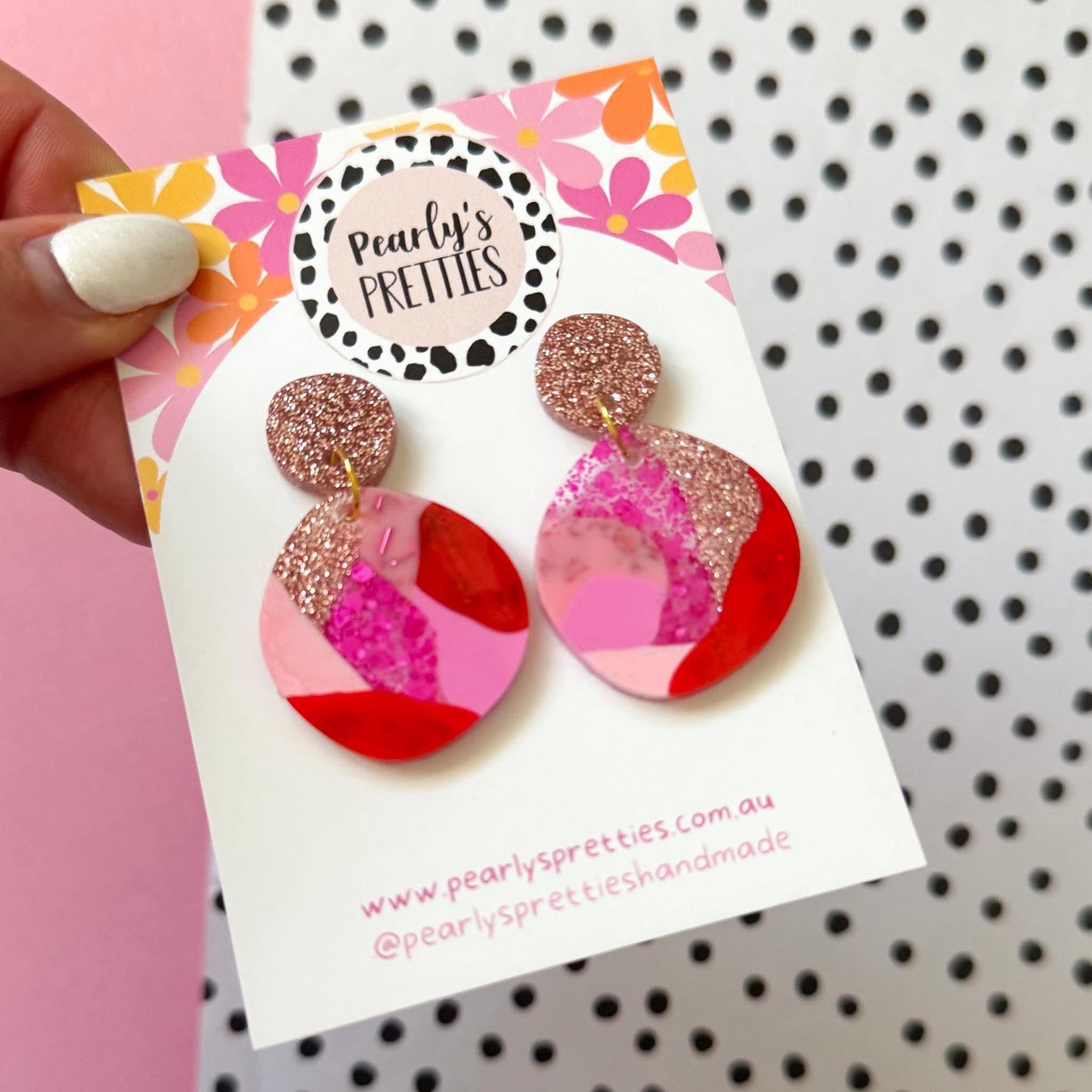 Organic circle stud top earrings - Love Struck LS05