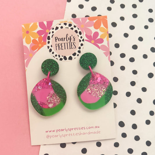 Organic circle stud top earrings - Pixie Picnic