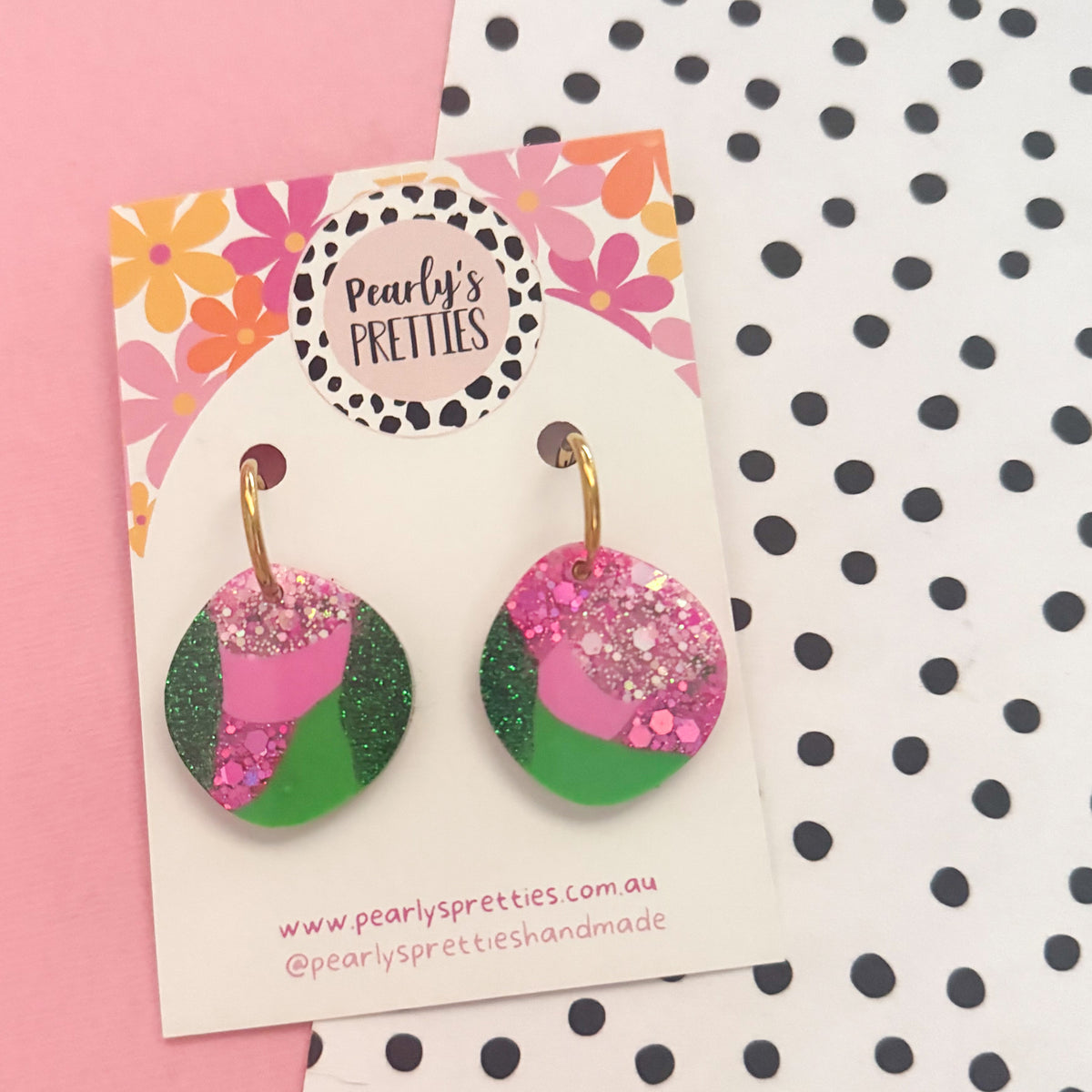 Organic circle hoop earrings - Pixie Picnic