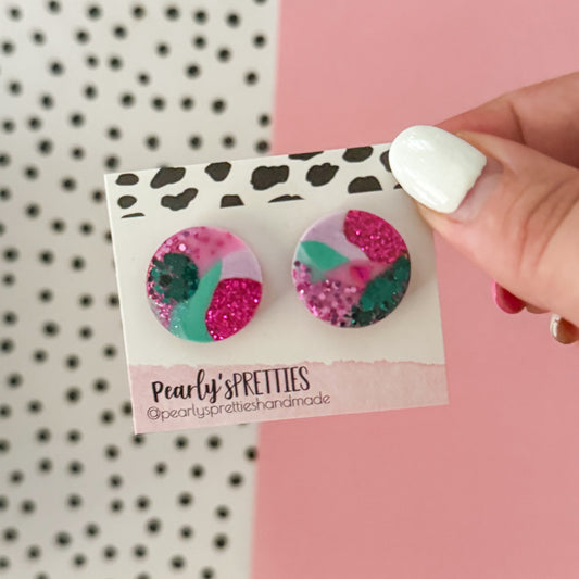 Circle medium stud - Enchanted 26