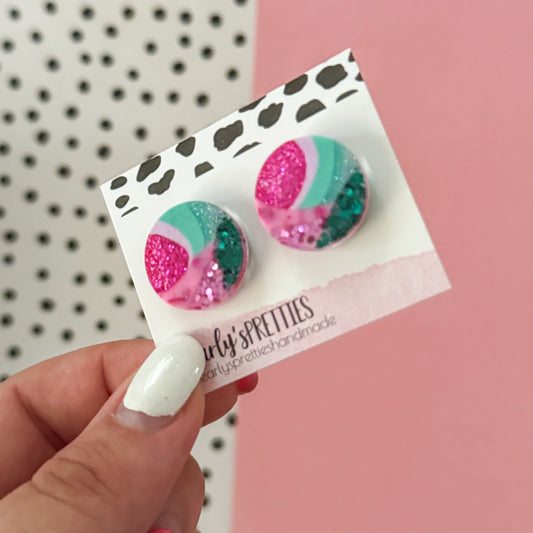 Circle stud medium  - Enchanted 28