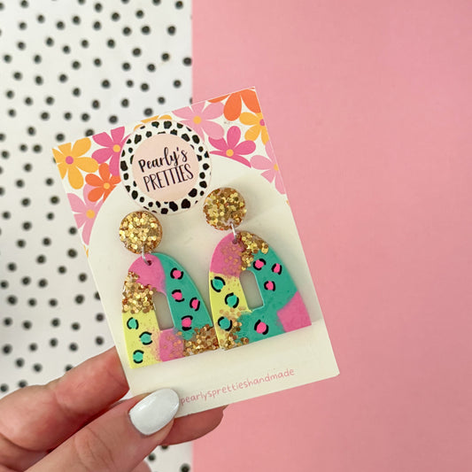 Rounded arch stud top dangles 019