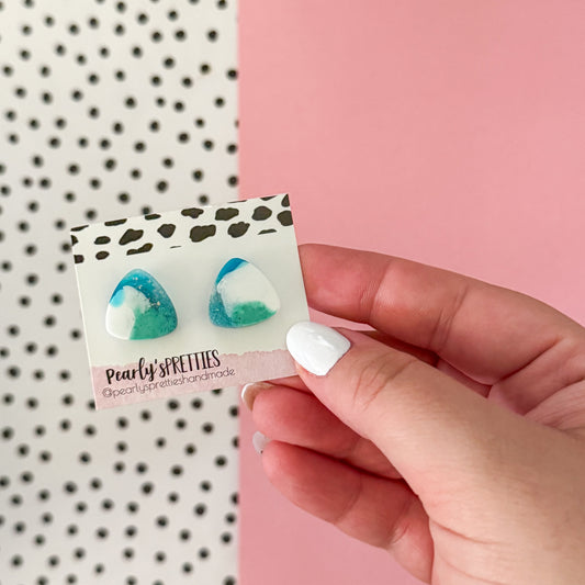 Triangle stud earring- 13