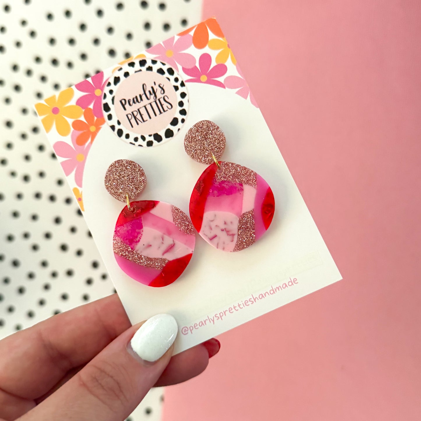 Organic small circle stud top earrings - Love Struck 05