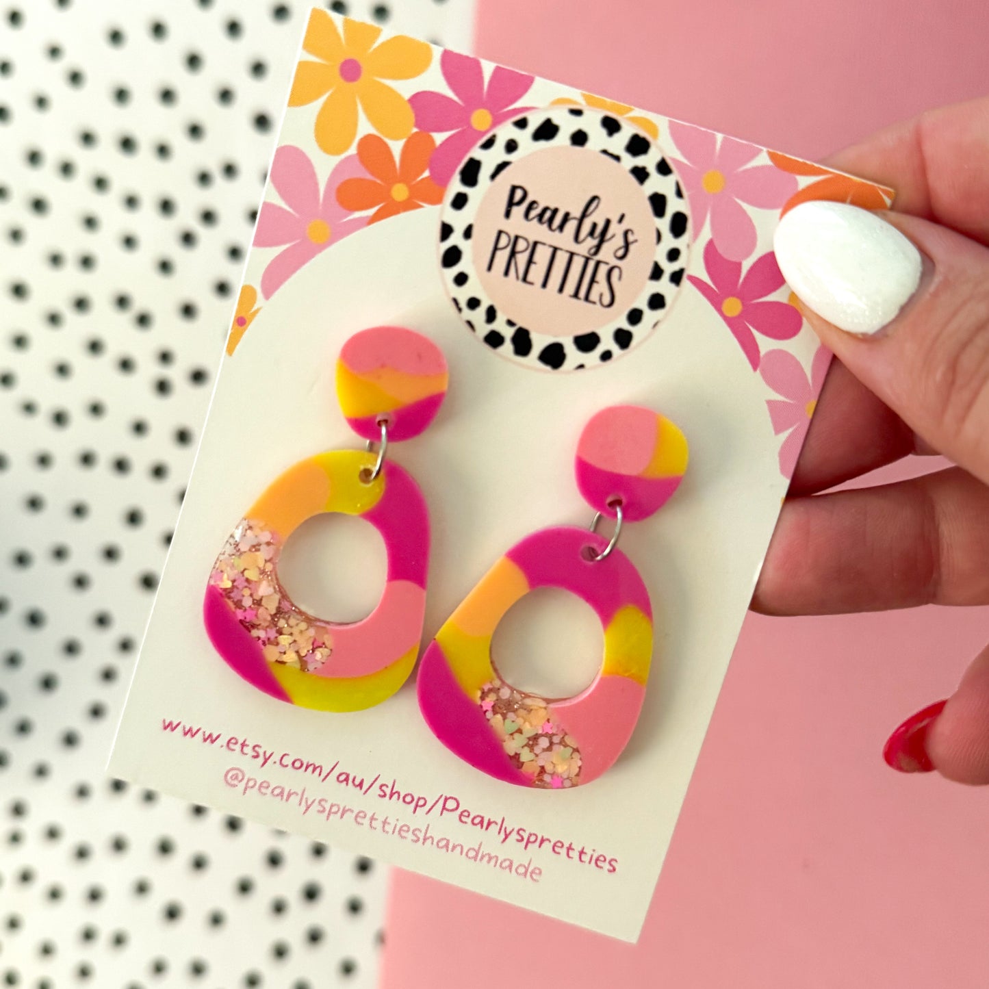 dangle stud top earrings - Sorbet Shimmer 27