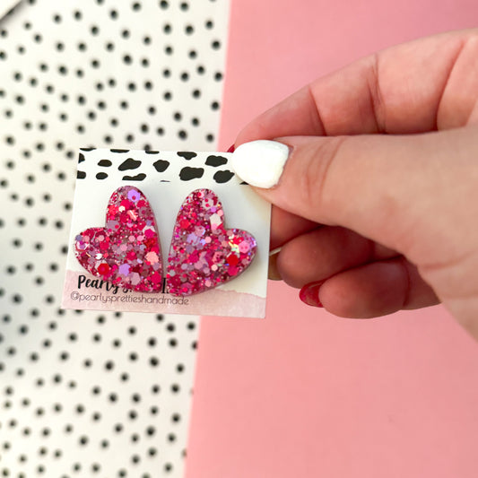 Cora heart stud earrings-  Love Struck S02