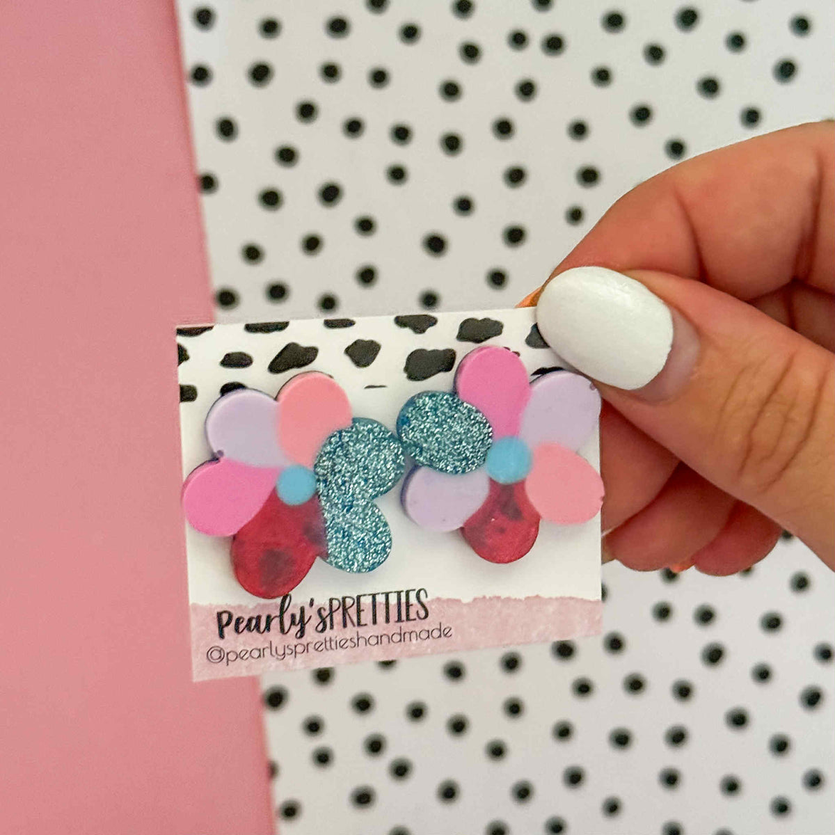 Daisy Daisy stud earring -Bubblegum Bliss 18
