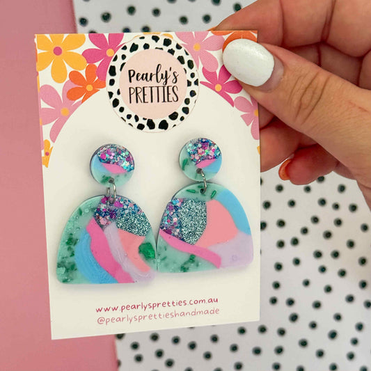 Archies stud top earrings- Bubblegum Bliss 01