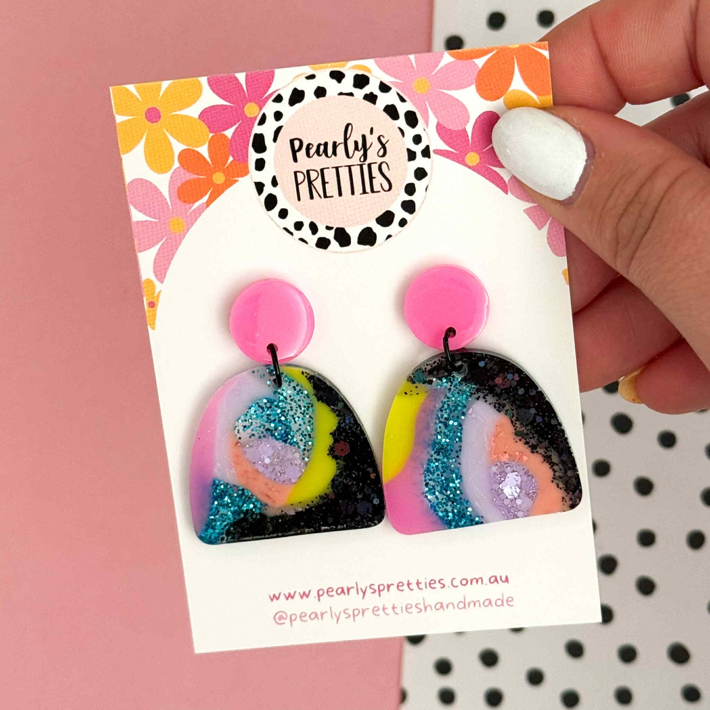 Archies stud top dangle earrings- Retro Remix- RR018
