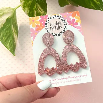 Tulip stud top earrings 008