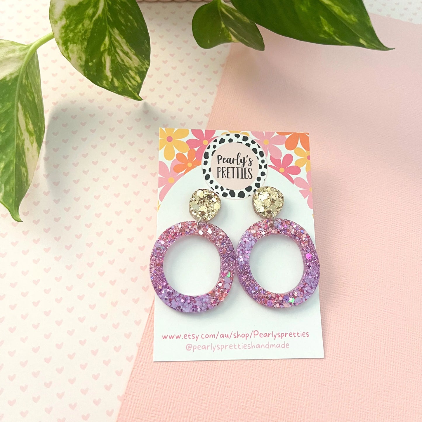 Holey O stud top earrings 003