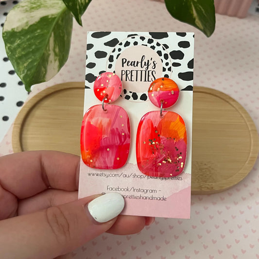 Retangle earrings 013