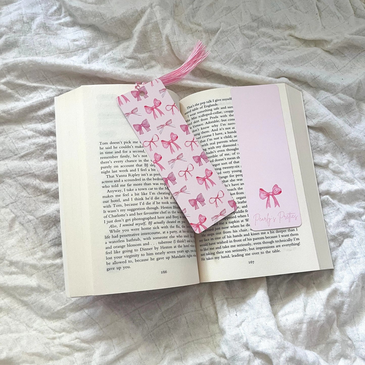 All the bows - Pink Bookmark